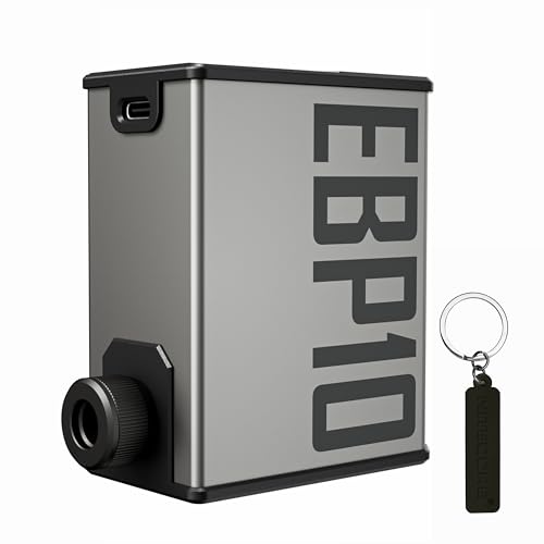 NITECORE EBP10 Portable Electric Bike Pump Bicycle Tire Inflator Air Compressor, Max 144 PSI, with Guage, with Presta and Schrader Valve