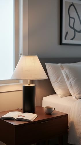 Image of Aspen Creative 58759, Hardback Empire Transitional UNO Lamp Shade, Snow White, 4 inch Top x 10 inch Bottom x 7 inch Slant Height, Slip UNO 33mm