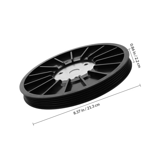 Polea de correa para bicicleta estática y recambios de ABS negro para mejorar la intensidad 2