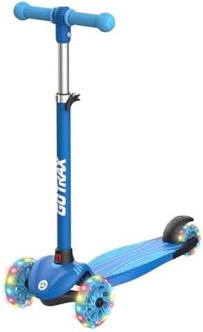 Gotrax KS1 Kids Kick Scooter, LED Lighted Wheels and 3 Adjustable Height Handlebars, Lean-to-Steer & Widen Anti-Slip Deck, 3 Wheel Scooter for Boys & Girls Ages 3+ and up to 100 Lbs - View 3