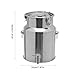 304 Stainless Steel Milk Can, 10L/2.64Gallon Milk Can with Faucet, Metal Water Beverage Drink Dispenser with Sealed Lid for Milk and Wine Liquid Storage (10L)