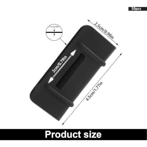 SHENGYIG Kantenschutz für Kanten und Ecken bis 45 mm - 50 Stück - 45 x 25 x 25 mm - Schutz für Zurrgurte - für Zurrgurte und LKW