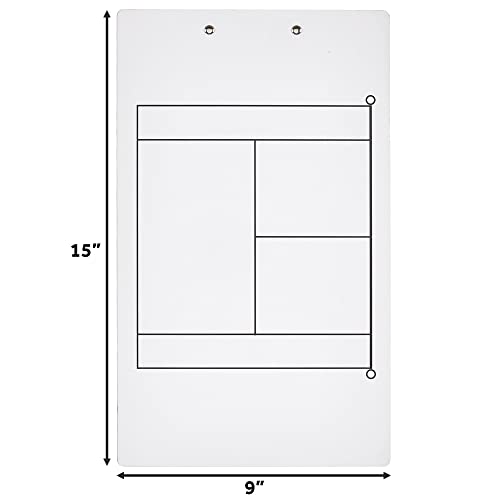 Murray Sporting Goods Dry Erase Double-Sided Tennis Coaches Clipboard #TOP4