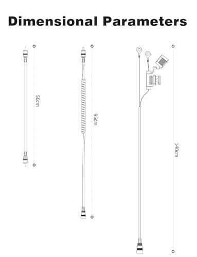 image for Mellbree Heated Shield Cord, Snowmobile Helmet Heated Shield Cord Repl