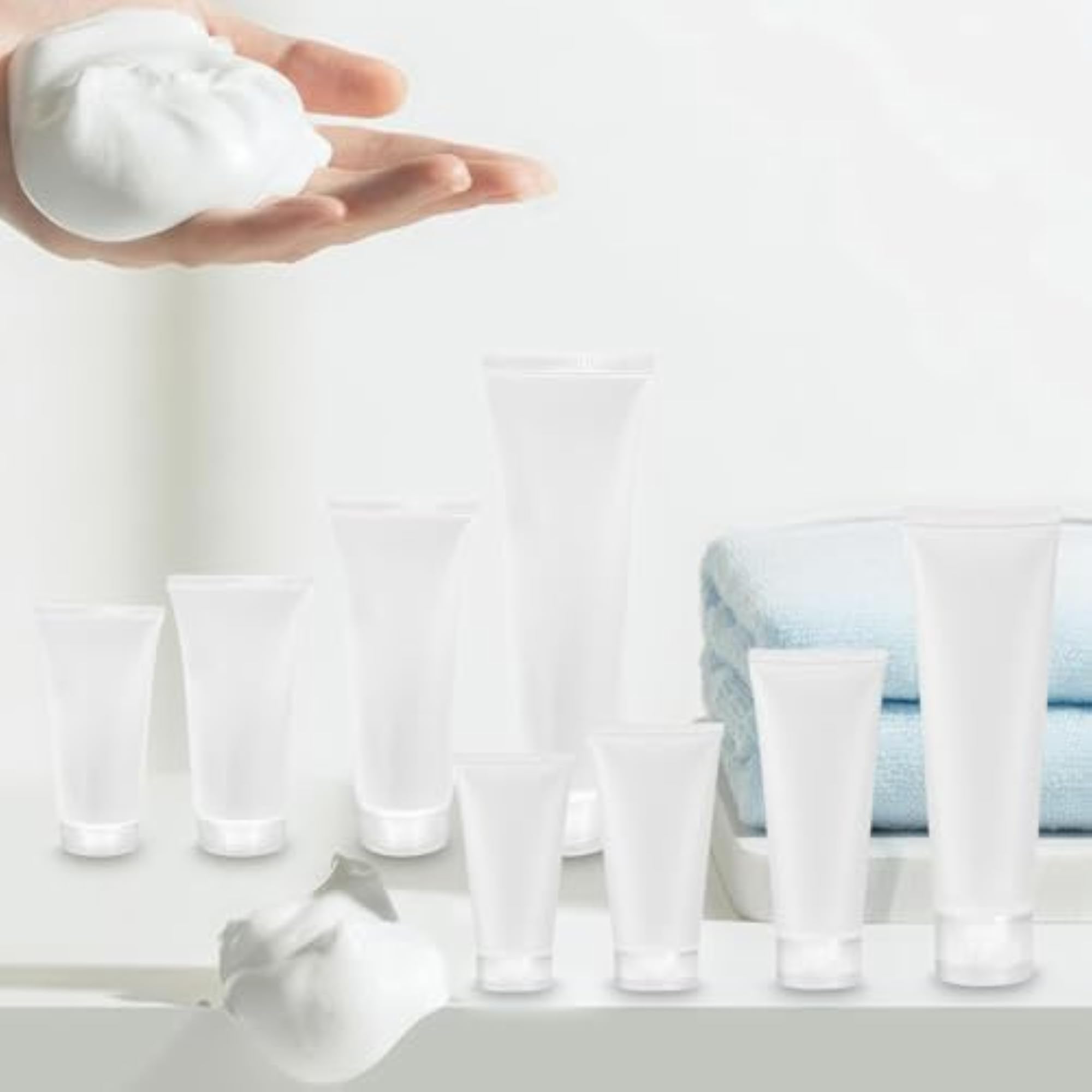 2x6 Pieces Makeup Sample Soft Container Tube Set