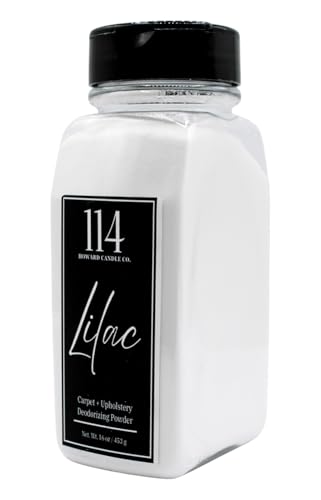 Powerful Lilac Scented Fabric & Upholstery Deodorizer & Freshening Powder. Pet Odor Eliminator. Multipurpose scented formula for home. Use for furniture,carpet,rug,mattresses