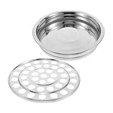 UKCOCO 40loch Stapelbares Kommunion-tablett Aus Edelstahl Servierplatte Für Kirchen Platzsparend Robust Und Leicht Zu Reinigen Geeignet Für Große Gemeindeversammlungen