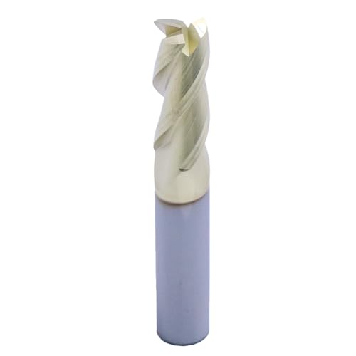 Image of BestParts 3 /8 inch 3 Flute Solid Carbide End Mill for Aluminum - ZrN Coated | 37 Degree Helix, 3 /8 inch Cutting Diameter, 3 /8 inch Shank Diameter, 1 inch Length of Cut, 2-1 /2 inch Overall Length, Square End