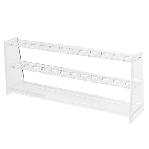 ANDRESLAD 有機ガラス製耐久性比色管架 収納可能 解式試験管スタンド 学校理科実験用ラボサプライ安定設計取り出しやすい