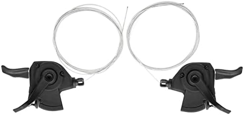 SurePromise Bicycle 3x8 24 Speed Gear Lever Shifters Set Cycling MTB Brake Lever Transmission Black with Shift Cable for Mountain Bike Folding Bike
