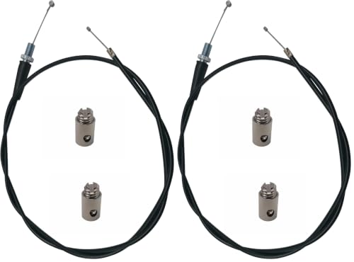 Image of YAMAKATO Stainless 50 Inch Mini Bike Throttle Cable for Predator 212 CT200U Baja MB165 196cc MB200 200 cc Heat Warrior MOTOVOX MBX10 MBX11 GX160 GX200 Pit Dirt Bike Parts (Pack of 2)