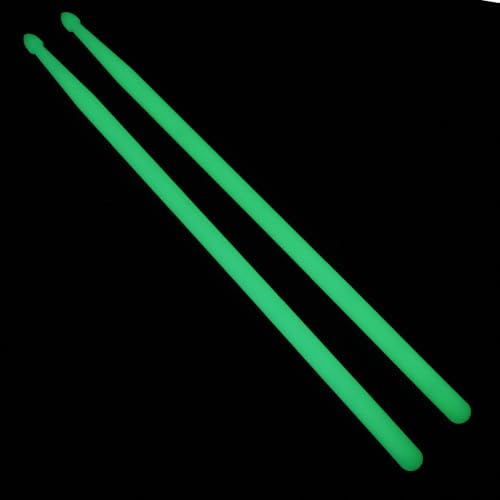 Par de Baquetas de Nylon Fluorescentes Verdes miniatura 1