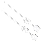 GETAJGHSD 2pcs Borosilicate Glass Safety Funnels with Dual Bulbs Long Stem Scientific Lab Funnels for Chemical Experiments and Co2 Collection for School and Industrial Use