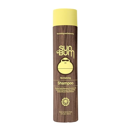 Sun Bum Revitalizing Shampoo - Hydrating and Restoring Hair - Gently Clean and Restore - UV Protecting - Vegan - Made Without Parabens - 10 oz