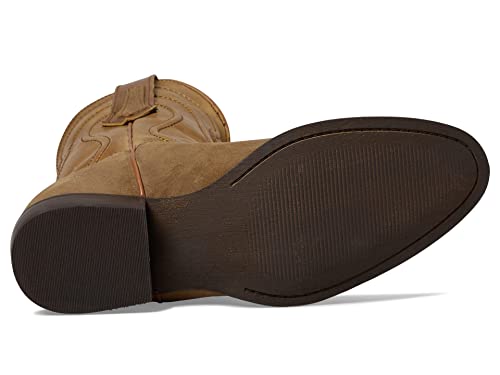 Image of Dingo Mens Whiskey River Embroidered Round Toe Pull On Casual Boots Mid Calf - Beige, Brown