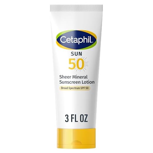 Cetaphil Sheer Mineral Sunscreen Lotion, Face & Body, SPF 50, 3oz