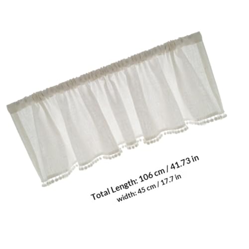 Cortina corta para ventana de lino premium decorativa y practica 3