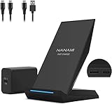 【 PACKET & GARANTIE 】: Kaufen Sie von NANAMI und Sie erhalten 1 x kabelloses Ladeständer mit zusätzlichen USB-A-Ports, 1 x 30W PD 3.0 Adpater, 1 x 3.3ft USB Typ C-C Kabel,1 x 2ft USB C-A Kabel,1 x Benutzerhandbuch. Genießen Sie 60 Tage GELD-ZURÜCK-GARANTIE für jedes Produktproblem. 12 Monate ERSATZ GARANTIE und 24 Stunden freundlicher Kundendienst.