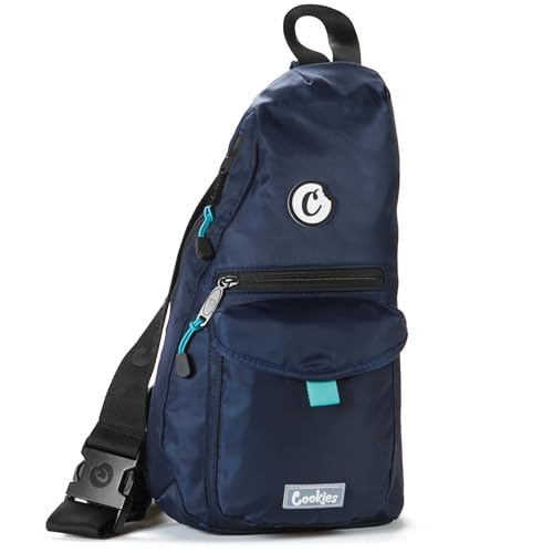 Image of COOKIES Travel Sling Bag 7.1 L - Unisex Crossbody Bag for Men & Women, Lightweight Shoulder Bag for Hiking & Travel - Navy