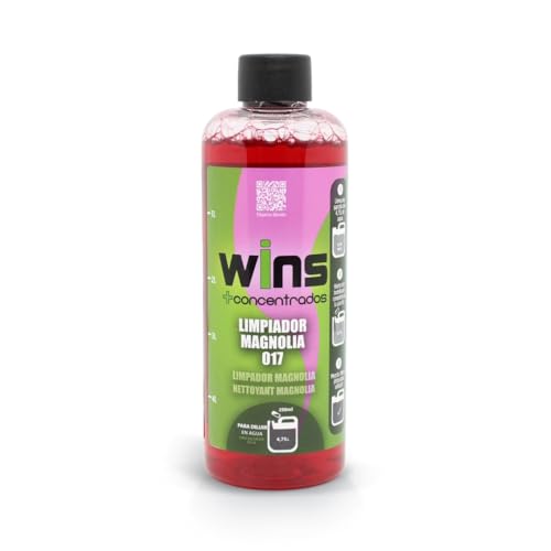 VINFER| Fregasuelos Limpiador Concentrado 017 con Fragancia a Magnolia 250 ml |Rinde 5 Litros |Friegasuelos Detergente Multiusos Neutro para Suelos y Superficies|100% Made in Spain