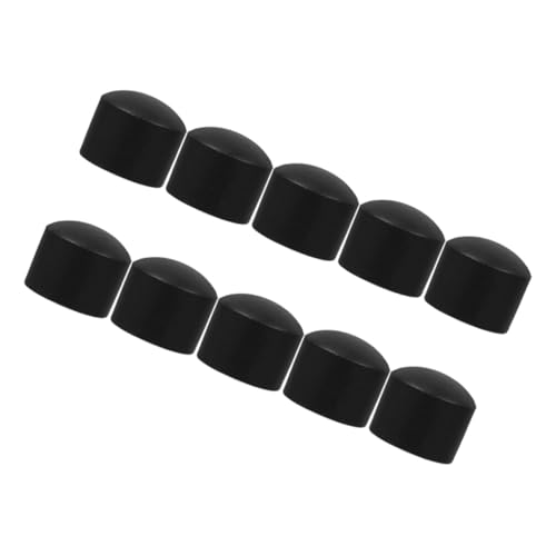LOORGVEL 10 pezzi Tappi di Sicurezza per Aste Biliardino in Plastica Nera Coperture Protettive Anti-infortuni per Tavolo da Calcio Balilla Mini Accessori Resistenti per Esperienza di Gioco