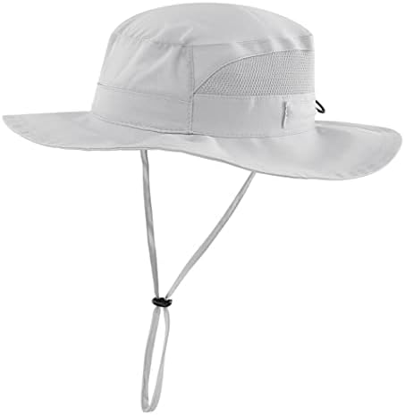 Connectyle Baby Boys UPF 50+ Sun Hat Toddler Kids Breathable Bucket Hat Summer Brim Hat S Light Gray