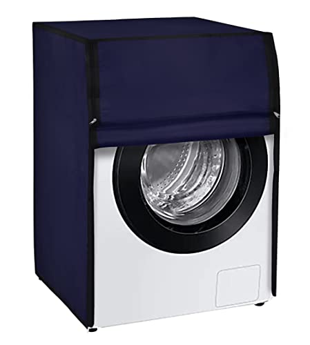 Image of Amazon Brand - Umi. Front Load Washing Machine Cover Suitable for Bosch 6.5 Kg, 7 Kg, 7.5 Kg, 8 Kg, 8.5 Kg, 9 Kg (63cmsX63cmsX81cms, NAVY BLUE)