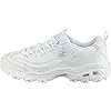 Skechers Womens Dlites Fresh Start Memory Foam Lace Up Sneaker