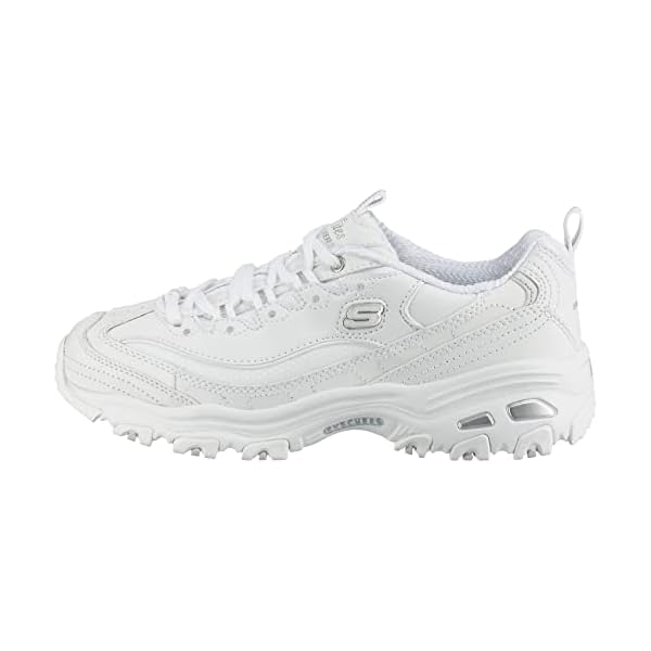 Skechers Womens Dlites Fresh Start Memory Foam Lace Up Sneaker