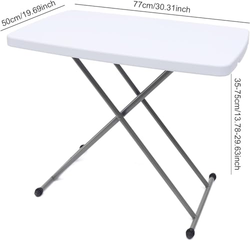 Table de camping pliable en aluminium bleu, support robuste pour ordinateur - 2