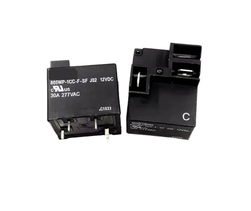 Relais 12 V 805WP-1CC-F-SF J02 30A à 5 broches pour circuit automobile