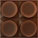 Ekena Millwork 11 7/8"W x 11 7/8"H Adonis EnduraWall Decorative 3D Wall Panel, Aged Metallic Rust (Covers 0.98 Sq. Ft.