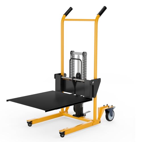 LFFTBK Transpaleta Manual con función de elevación, Capacidad de Carga de 440 Libras, Adecuada para la manipulación de mercancías en pequeñas Empresas y entornos industriales.