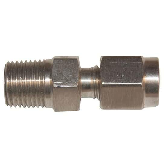 Digi-Sense Compression Fitting; Probe Diameter 1/8; 316 Stainless Steel; 1/8NPT (M)