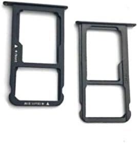 Lysee Mobile Phone Flex Cables - 50pcs/lot SIM Card Tray Holder Slot Spare Part for Huawei P9 Lite - (Color: Black)