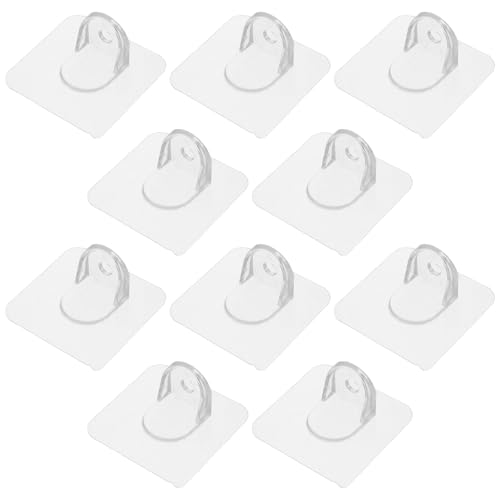 Mikikit Soportes para Muebles a Prueba de Bebés Anclajes de Suelo y Pared Transparentes 12 Piezas para Fijación Segura de Puertas y Parques Infantiles Interiores y Exteriores