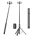 JUGLUTE 180CM/72Pulgadas Palo Selfie Trípode, Tripie para Celular Retráctil con Control Remoto, Compatible con iPhone/Samsung/Android para Viajar de la Cámara/Foto/Video