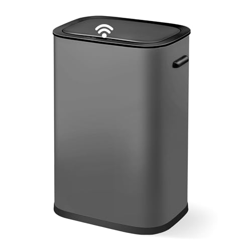 Caneca de basura rectangular con sensor de movimiento 55L