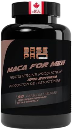 Maca for Men – 90 Vegetarian Capsules | Maca 6:1 & Fenugreek 33:1 | Supports Testosterone, Energy & Male Vitality | Made in Canada