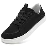 STQ Womens Slip on Sneakers Business Casual Shoes Women Tennis Shoe Orthopedic Travel Work Office Plantar Fasciitis Daily Wear Lightweight Comfortable Black Size 8