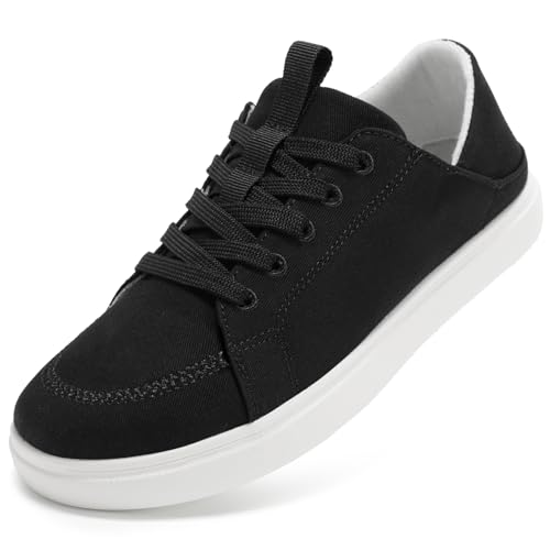 STQ Womens Slip on Sneakers Business Shoes Orthopedic Black Size 8