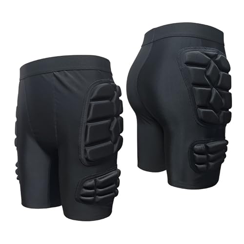 Pantalon de protection court rembourré homme vêtement sport coupe athlétique souple