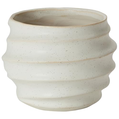 Annastore Blumenübertopf Verve aus Keramik in weiß matt Pflanztopf Blumentopf - Übertopf Keramik Größe Ø 9 cm/H 7,5 cm