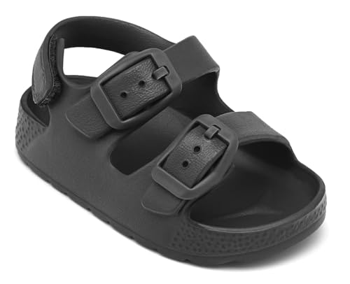 Image of ChayChax Toddler Boys Girls Double Buckle Sandals Children's Adjustable Back Strap Water Sandal