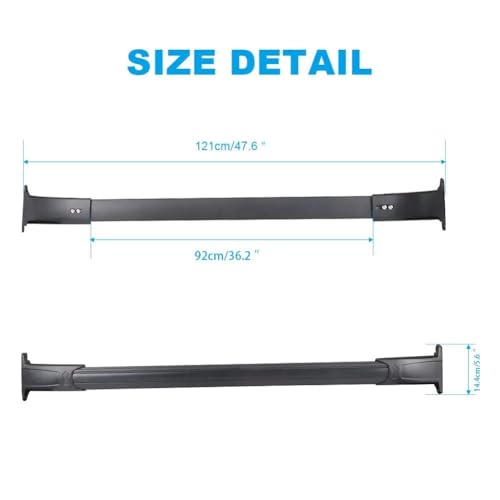 Barras transversales de 70 Kg de capacidad en aluminio ligero y resistente 3