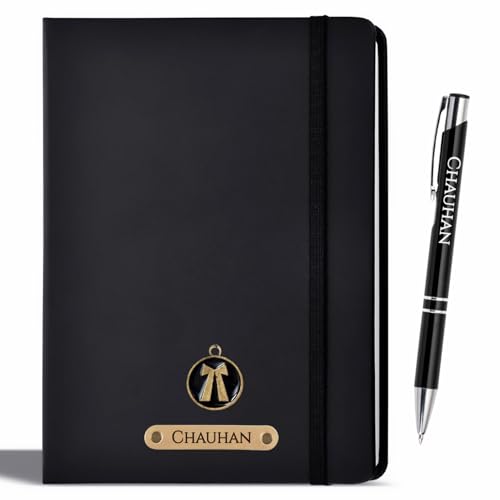Image of Personalized Diary and Pen With Name & Charm (Black), Customized Diary for Women Men | Gift For Doctor, Lawyer | Journal Notebooks | Corporate Gifts for Employees | Valentine Gift for boyfriend and Girlfriend (Lawyer)