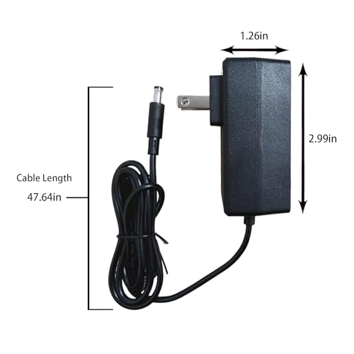 Image of VSDISPLAY Power Adapter, AC 100-240V Input to 12V DC 2A Output,Power Supply | US Plug, with Plug 5.5x2.1 mm / 3.5x1.35 mm Fit SC24W-1202000U j-ap024u-120200ba-a, Fit Controller Board