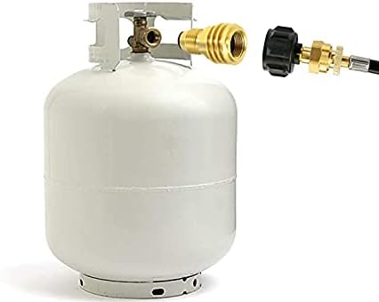 Miniatura 5 de Joywayus Los adaptadores de tanque de propano convierten la válvula de servicio POL del tanque LP en latón QCC1 de ajuste universal sólido (tipo 1)
