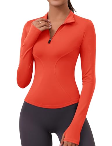 LOMON Long Sleeve Tops for Women Running Golf Athletic Shirts