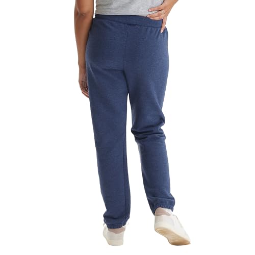 Hanes Women's Sweatpants, EcoSmart Fleece Joggers, Pocketless Cinched Leg Sweatpants for Women, 30"